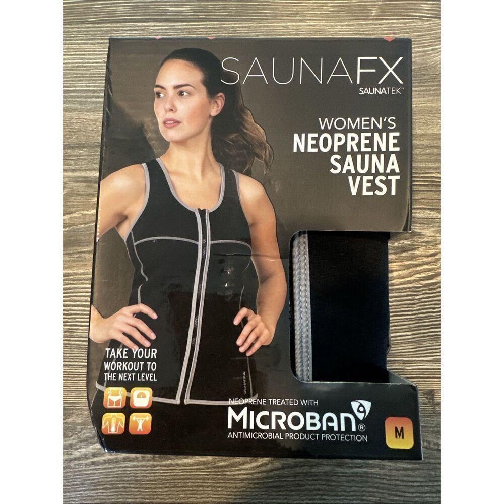 SaunaFX Women s Slimming Neoprene Sauna Vest with Microban. Size Medium. NWT. U
